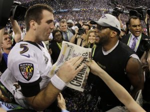 Joe Flacco, Ray Lewis