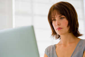 Woman with laptop