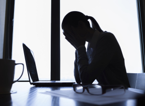 Frustrated employee