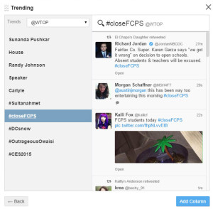 Trending twitter