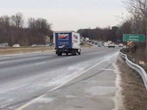 Traffic Beltway I 495 at Suitland Parkway