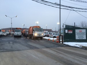D.C. DPW trash trucks