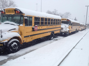 Schoolbus snow alexandria kki
