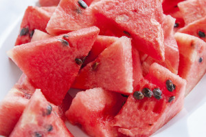 Watermelon sliced