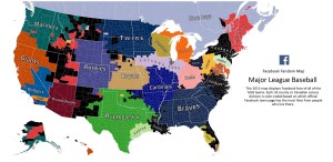 Major League Baseball fandom map