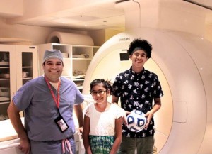 Dr. Shasrma with the two patients