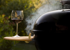 Wine by the grill