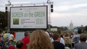 Screen on green