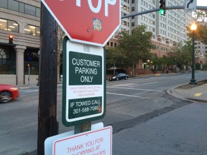 SILVER SPRING PARKING SIGN
