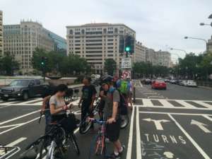 Bike protest