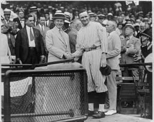 Calvin coolidge walter johnson
