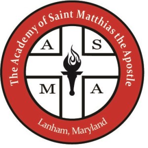 St Matthias logo torch
