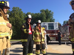 VAN HOLLEN IN FIRE GEAR