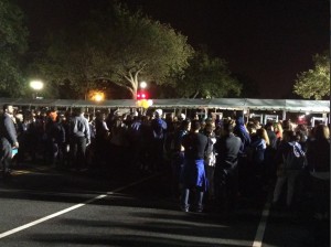 Crowd for pope