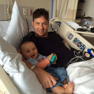 Jeff and baby at hospital