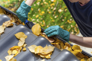 Thinkstock cleaning gutter