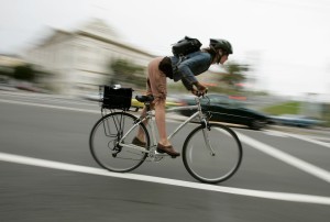 Cyclists Commute Into San Francisco Amid Record High Gas Prices
