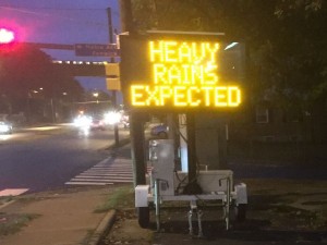 Huntington warning sign