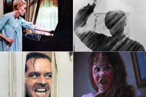 Scary movie collage