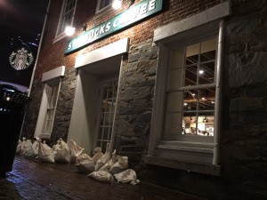 Starbucks alexandria sandbags