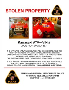 Stolen atv