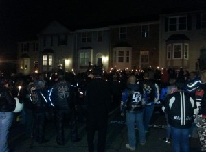 Domestic violence vigil