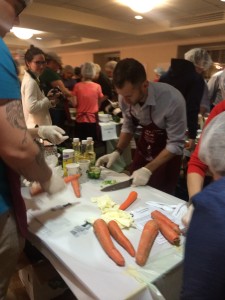 Volunteers at work