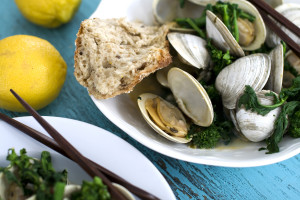 Food Healthy Steamed Clams