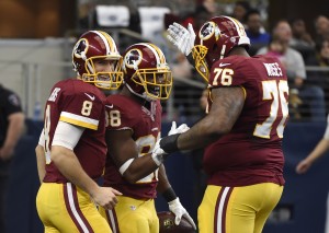 Pierre Garcon, Kirk Cousins, Morgan Moses