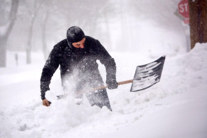 Shoveling in blizzard ddi