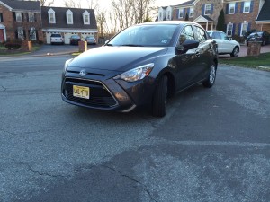 Car report Scion front on road