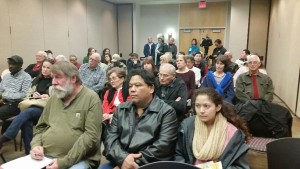 Gas leak town hall Kathy Stewart