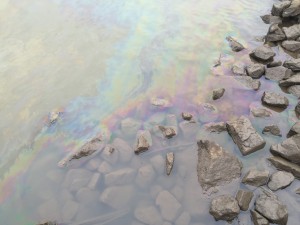 River water oil