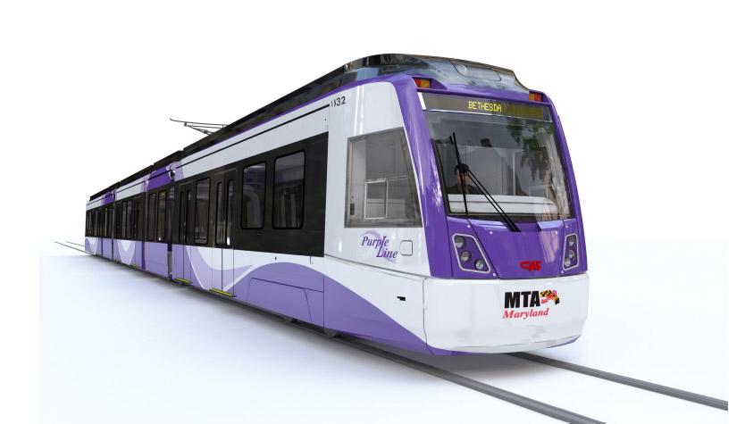 Purple line car rendering mta