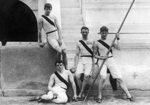 Francis A. Lane, Herbert Jamison, Robert Garrett; Albert Tyler