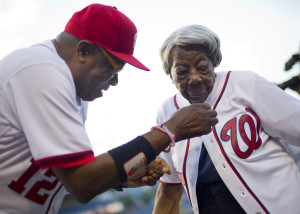 Dusty Baker, Virginia McLaurin