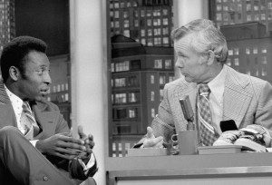 Pele with Johnny Carson