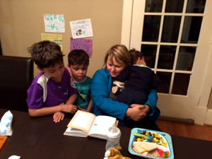 Christine Leonard and her boys