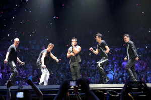 Donnie Wahlberg, Jonathan Knight, Joey McIntyre, Danny Wood and Jordan Knight.with New Kids on the Block (NKOTB)