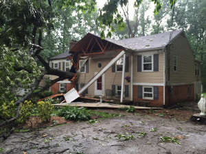 Howard County House Tree Damage Storms