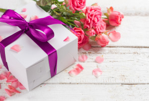 Roses and gift