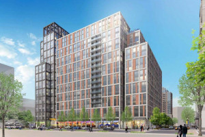 View from the northeast rendering via Arlington County