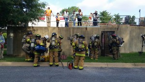 Metro bridge emergency safety drill