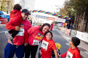 Family at Finish