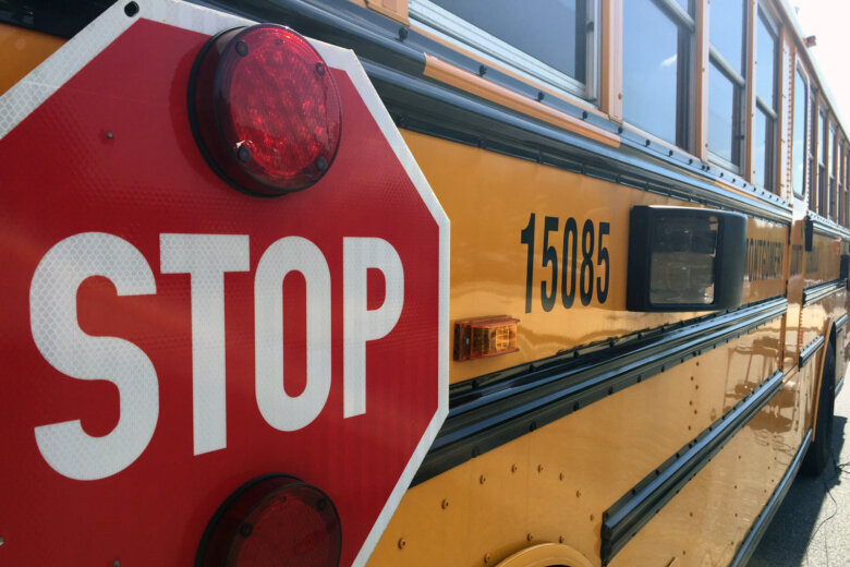 School bus stop arm camera