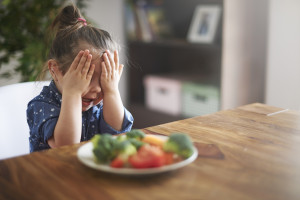 Kid eating health
