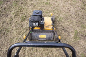 Aerator, combing the lawn