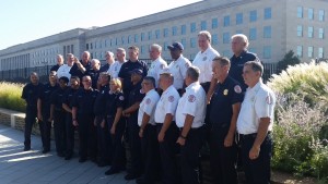 Pentagon 15 year anniversary firefighters 9/11