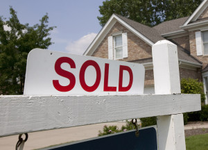 House sold sign