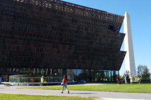Exterior of the National Museum of African American History and Culture